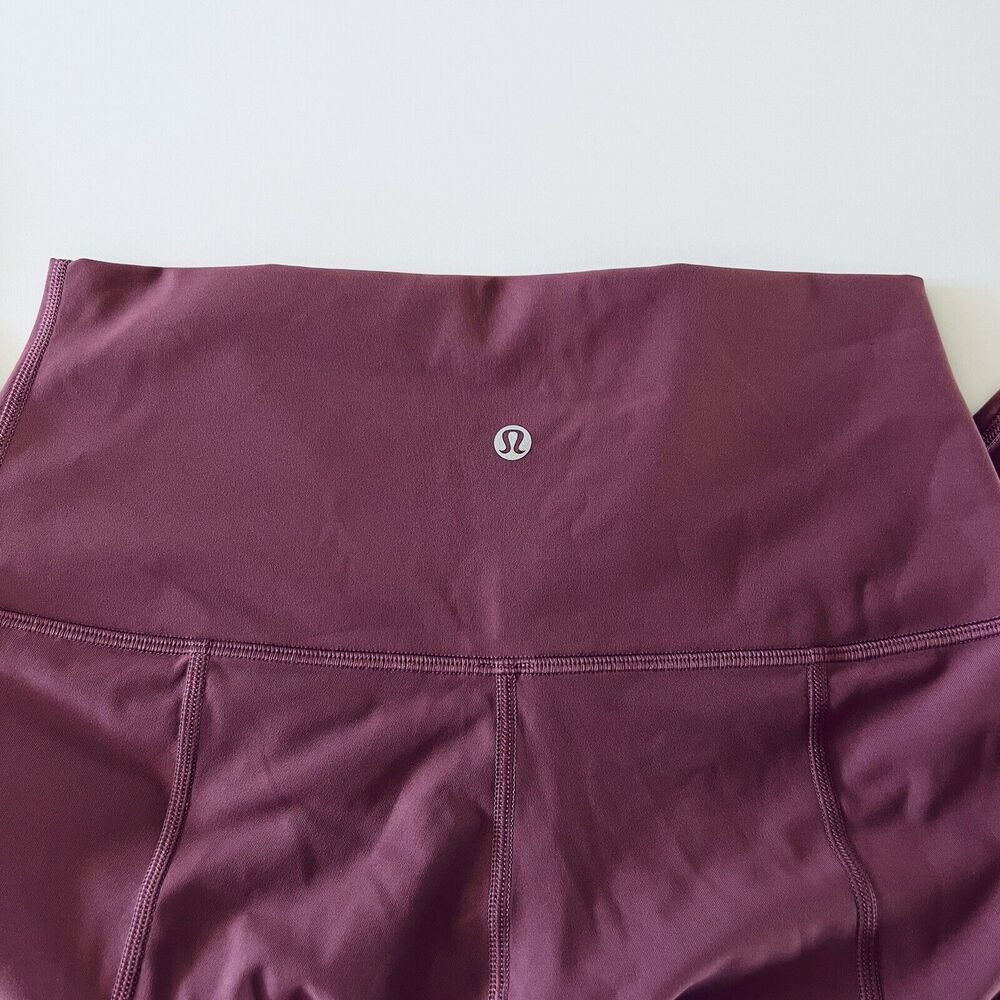 LULULEMON ATHLETICA Plumful Wunder Under HR Crop 24" Leggings - US 8 - Picture 5 of 7